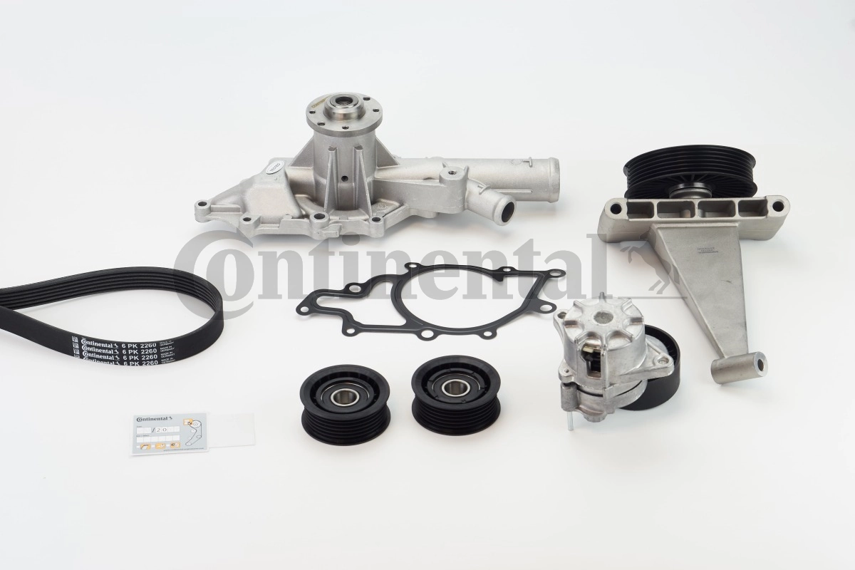 Water Pump + V-ribbed Belt Kit